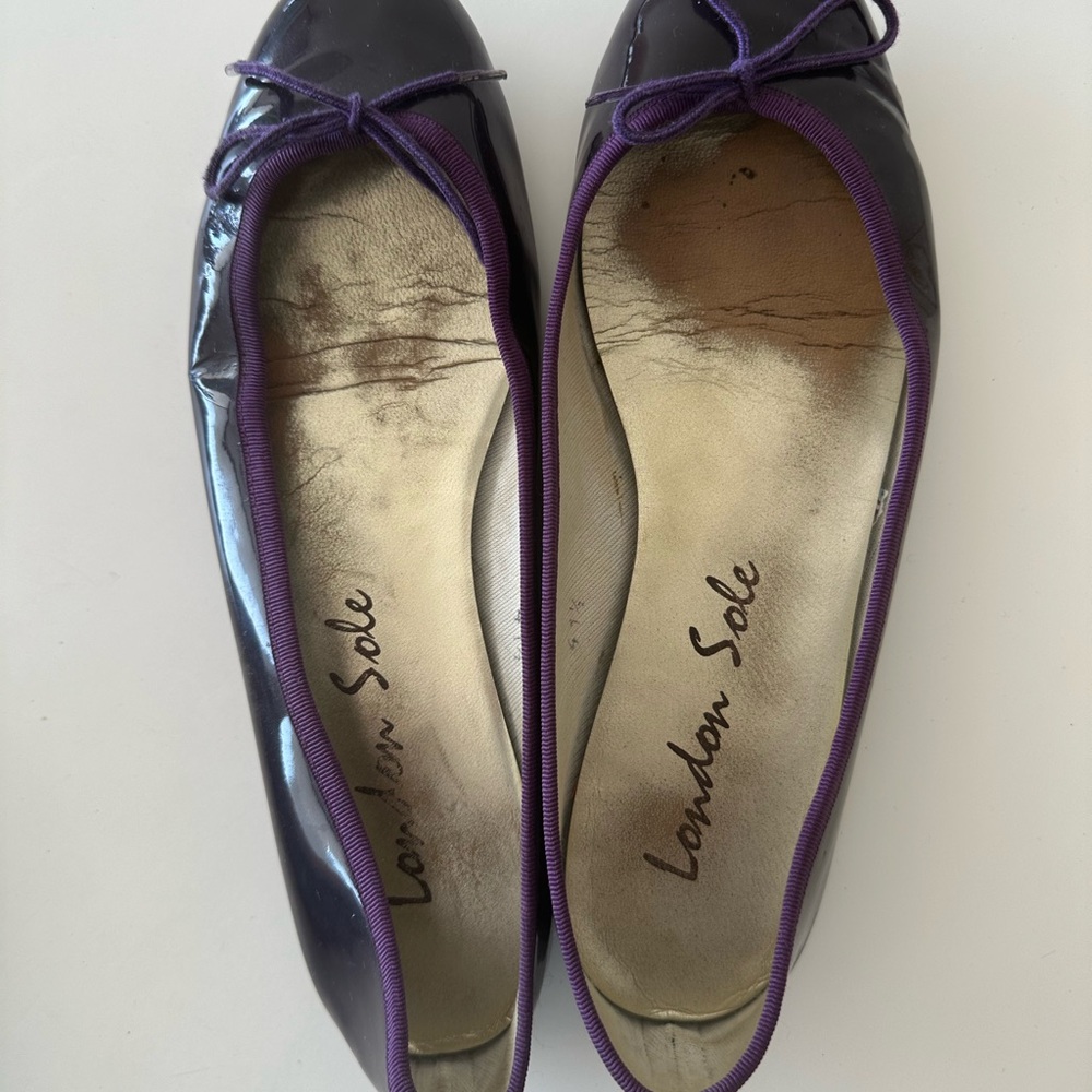 London some flats great patent dark purple